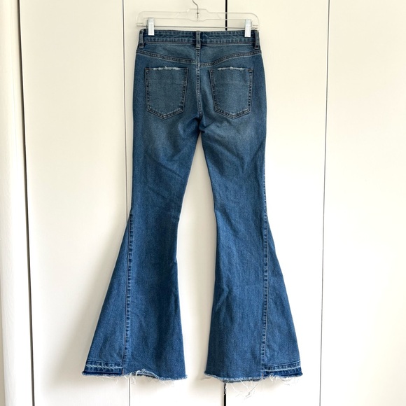 Free People We The Free Flare Low Rise Jeans Size 25 - Picture 5 of 10